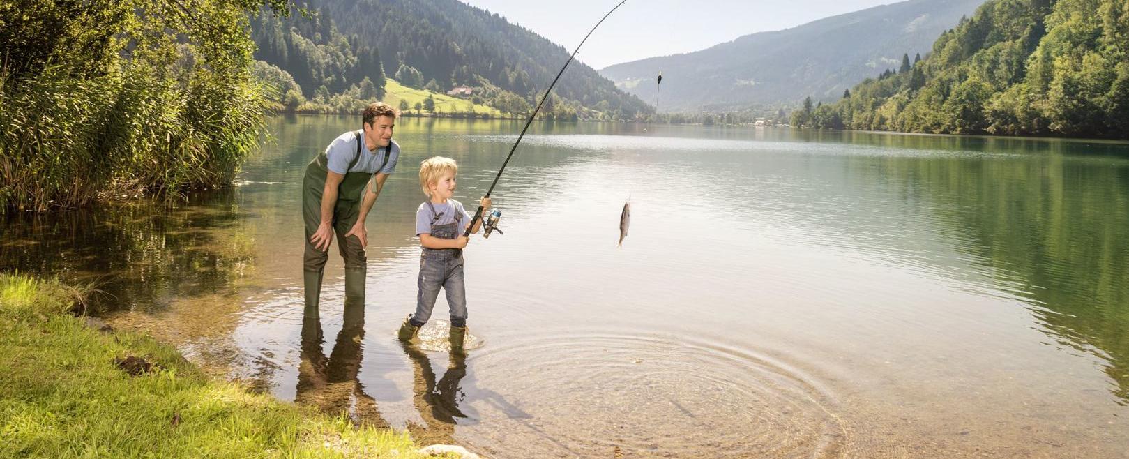 Fischen Vater Sohn